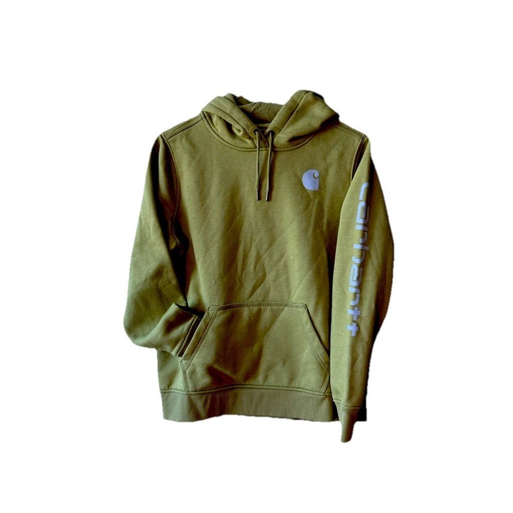 Carhartt Midweight Relaxed Fit Green Pullover Hoodie Sweatshirt Men's‎ L